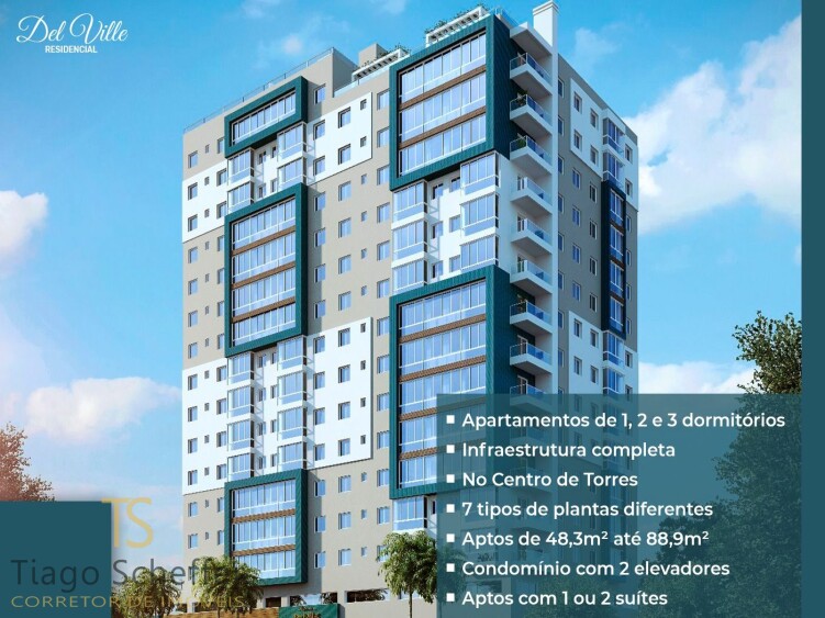 Apartamento com 2 dormitórios  em Torres 